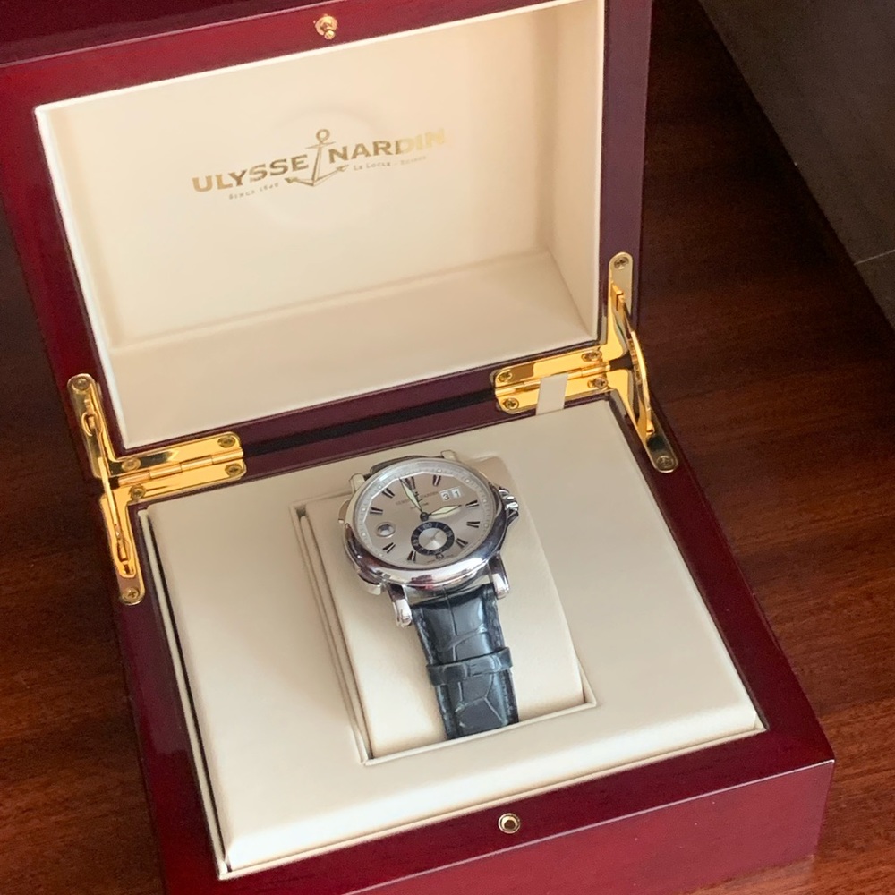 ULYSSE NARDIN Dual Thime 243-55/91 Stainless Steel  Mechanical Watch